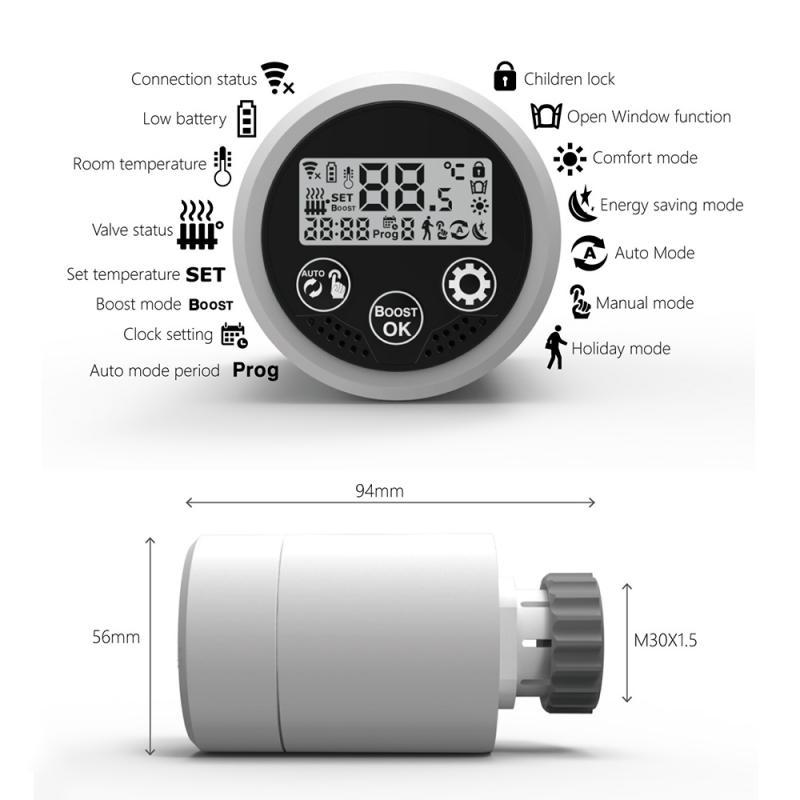 Smart Radiator Voice Control Programmable Thermostat