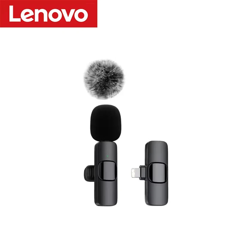 2026 NEW Lenovo Mini Portable Wireless Audio Video Recording Lavalier Microphone for Live Broadcast Gaming Audio Video Recording