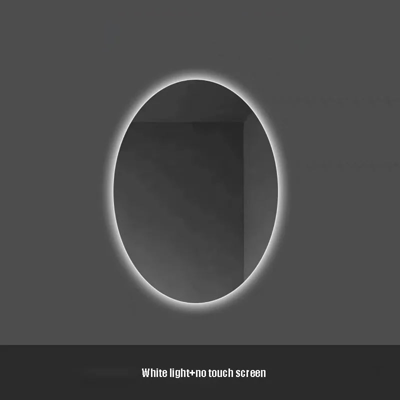 oval LED bathroom mirror