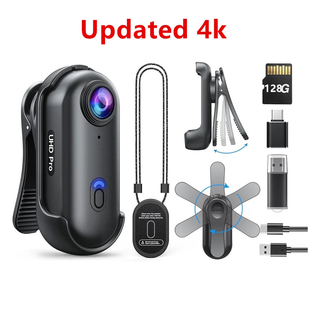 4K Wearable Mini Body Camera