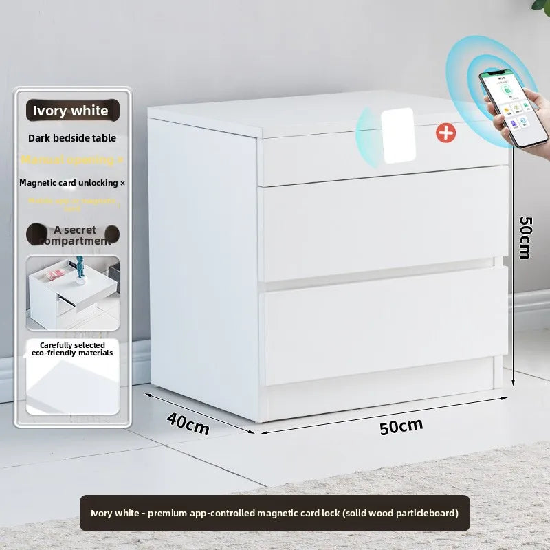intelligent hidden compartment bedside table invisible anti-theft bedroom design storage cabinet Corner comfortable furniture