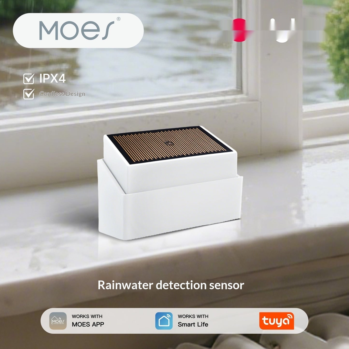 Outdoor rainfall sensor