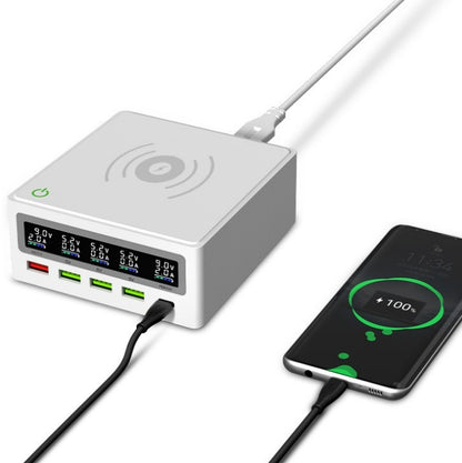 PD65w Laptop Mobile Phone Charger Multi-port 5 Port USB Wireless Charger QC3.0 Fast Charge