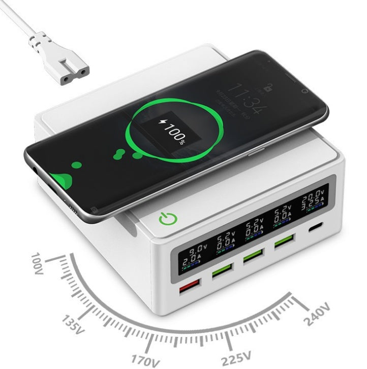PD65w Laptop Mobile Phone Charger Multi-port 5 Port USB Wireless Charger QC3.0 Fast Charge