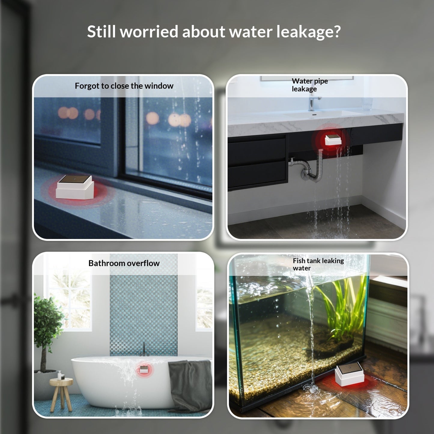 Outdoor rainfall sensor