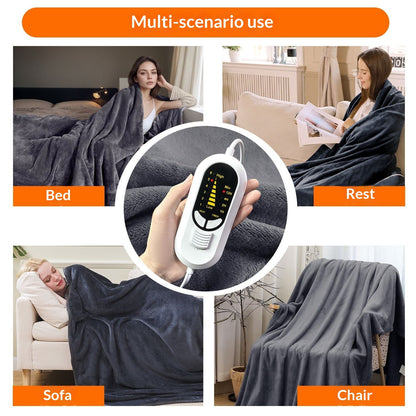 Comfortable Flannel Smart Temperature-Controlled Electric Blanket