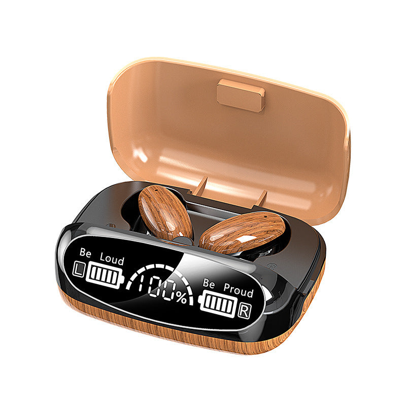 M35 Wood Grain TWS Bluetooth Headset