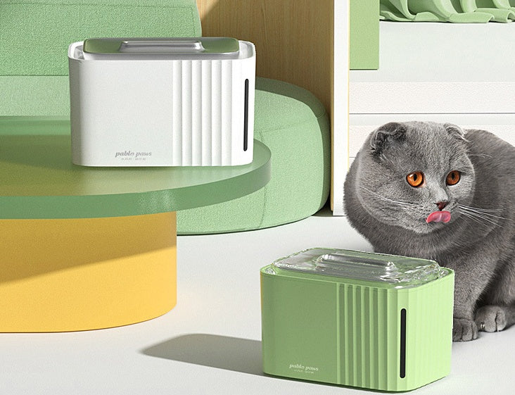 Avocado Green Pet Drinking Machine Smart Mute