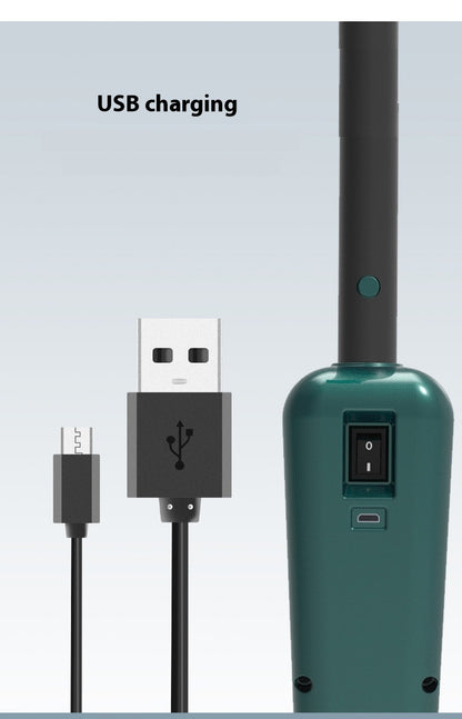 USB charging feature of the All-in-one sweeping and mopping machine for easy power setup.