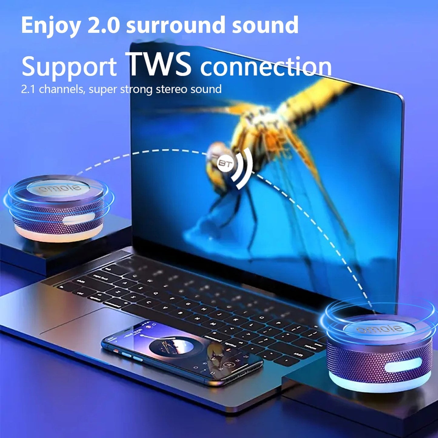 Portable Wireless Bone Conduction Bluetooth Speaker