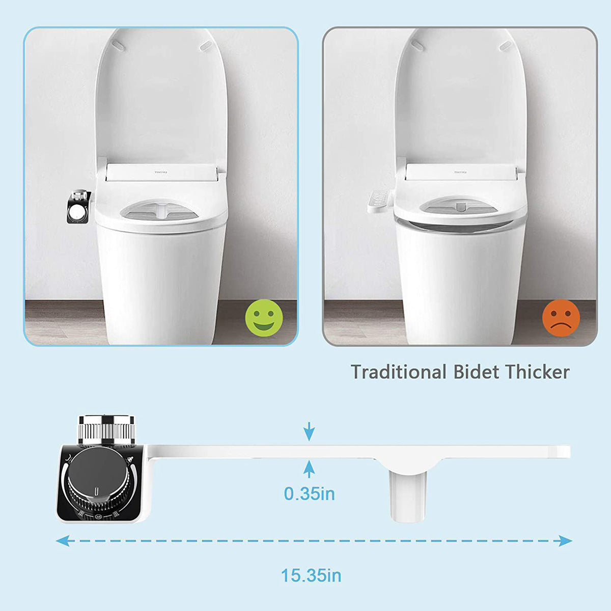 Smart Toilet Seat Butt Flusher Without Electricity