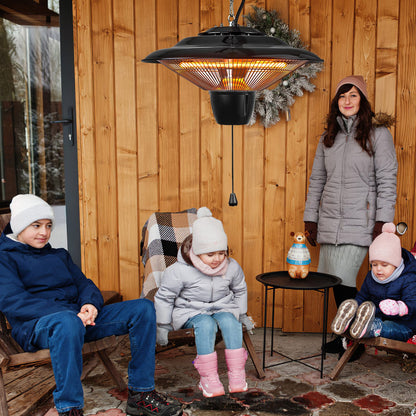 Outdoor Hanging Patio Heater Ultra-Quiet Electric Heating Lamp
