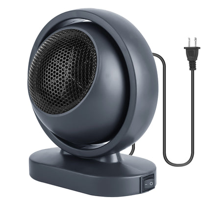 1Pc 380W Space Heater With 30 Degree Tilting Angle 3S Fast Heating Portable Desktop Electric Heater For Indoor Use With Overheat Protection Tip Over Protection For Home Office