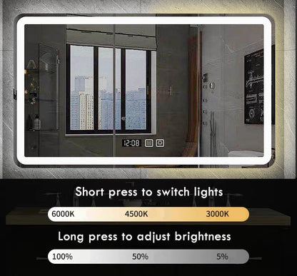 LED bathroom smart mirror