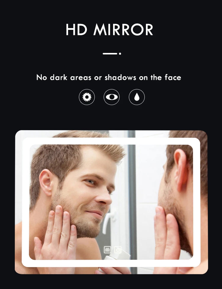 LED bathroom smart mirror