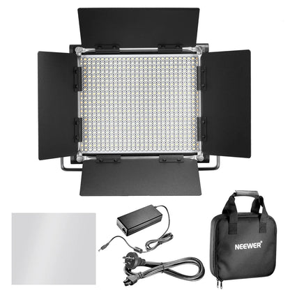 Neewer Professional Metal Bi-Color LED Video Light for Studio YouTube Product Photography Video Shooting Dimmable 660 Beads
