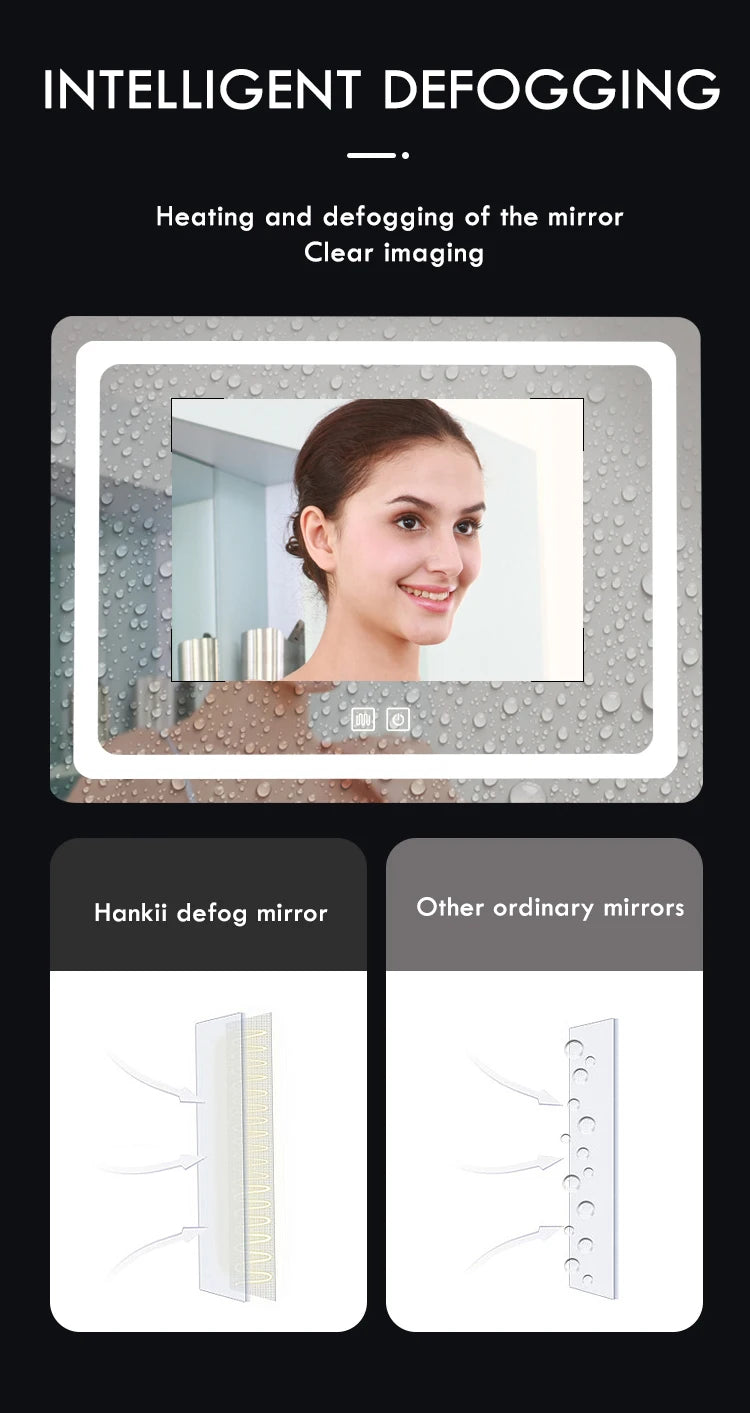 LED bathroom smart mirror