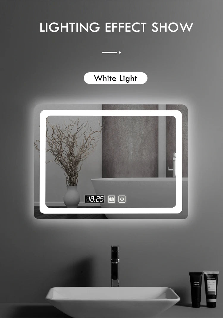 LED bathroom smart mirror