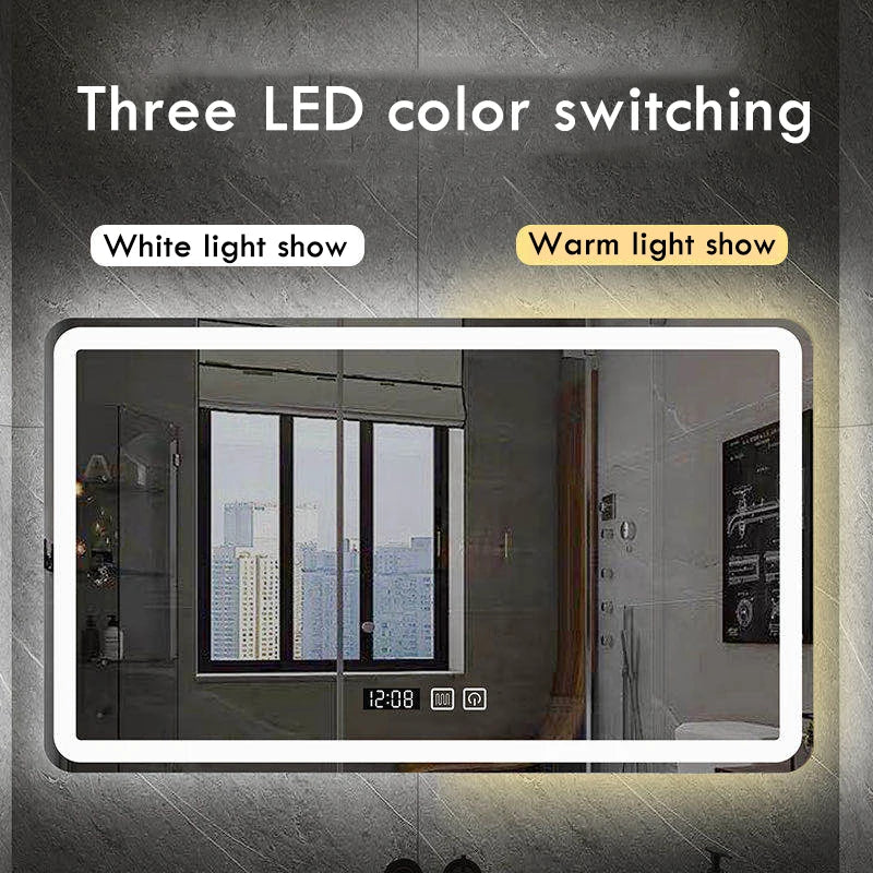 LED bathroom smart mirror
