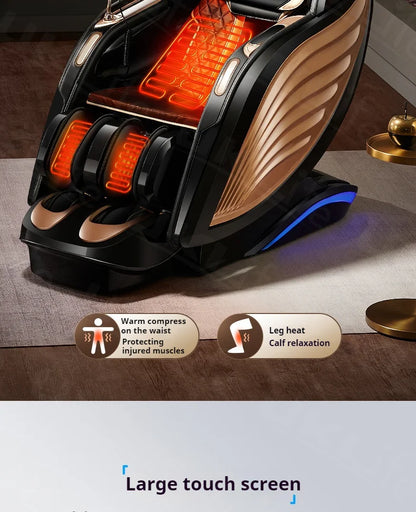 4D SL-Track Massage Chair Zero Gravity Full Body w/AI Voice 3D Luxury Electric Home Office Massage Sofa 3Y Warranty