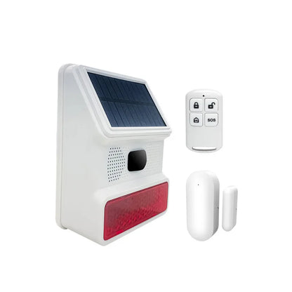 433MHZ Wireless Solar Speaker Siren Outdoor 100Db Sounder Super Alarm Horn Security Alarm Siren