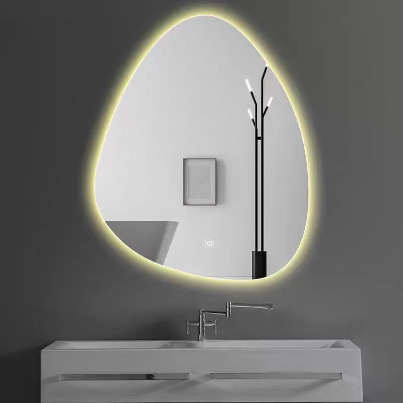 irregular LED bathroom mirror