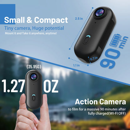 4K Mini WiFi Action Camera