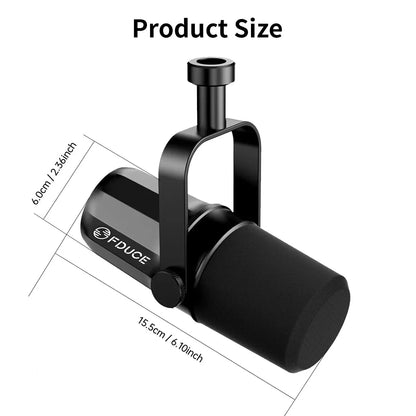 FDUCE SL40X Dynamic Podcast Microphone