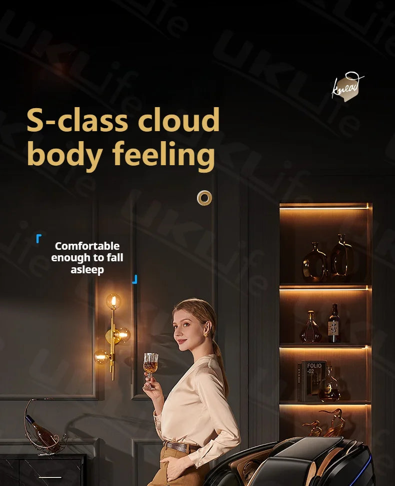 4D SL-Track Massage Chair Zero Gravity Full Body w/AI Voice 3D Luxury Electric Home Office Massage Sofa 3Y Warranty