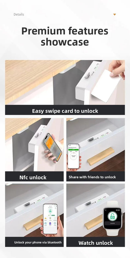 intelligent hidden compartment bedside table invisible anti-theft bedroom design storage cabinet Corner comfortable furniture