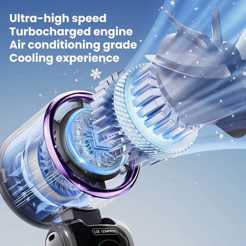 High-Speed Ice Pack Portable Folding Fan