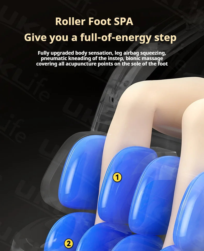 4D SL-Track Massage Chair Zero Gravity Full Body w/AI Voice 3D Luxury Electric Home Office Massage Sofa 3Y Warranty