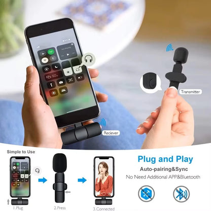 2026 NEW Lenovo Mini Portable Wireless Audio Video Recording Lavalier Microphone for Live Broadcast Gaming Audio Video Recording