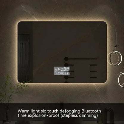 square LED bathroom mirror