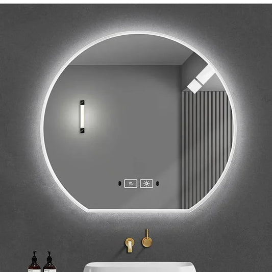 Wall Hung Frameless Touch Screen Led Bath Smart Mirror for Bathroom