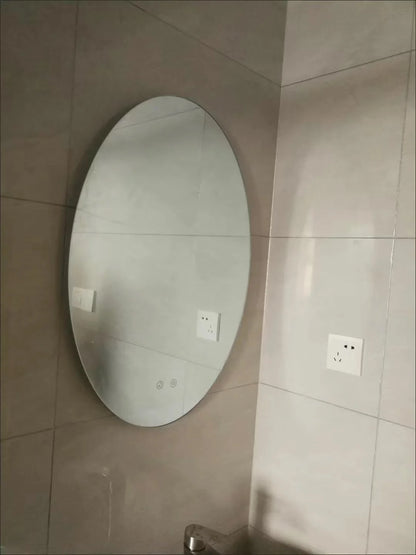 oval LED bathroom mirror
