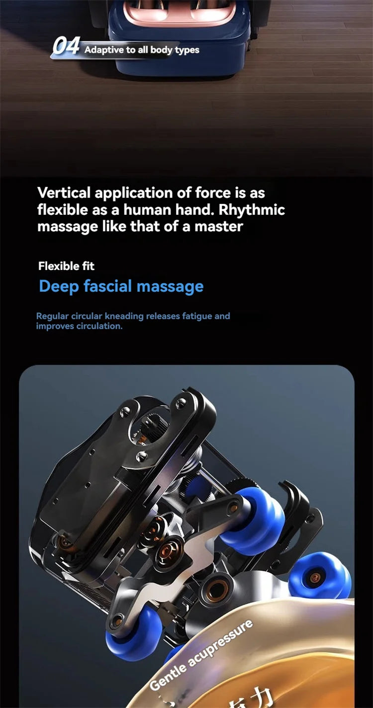 4D+4D Electric Massage Chairs Full Body Recliner Zero Gravity Auto Massage Chair Sl-Track 2025 Full Body Relaxation Massage Sofa