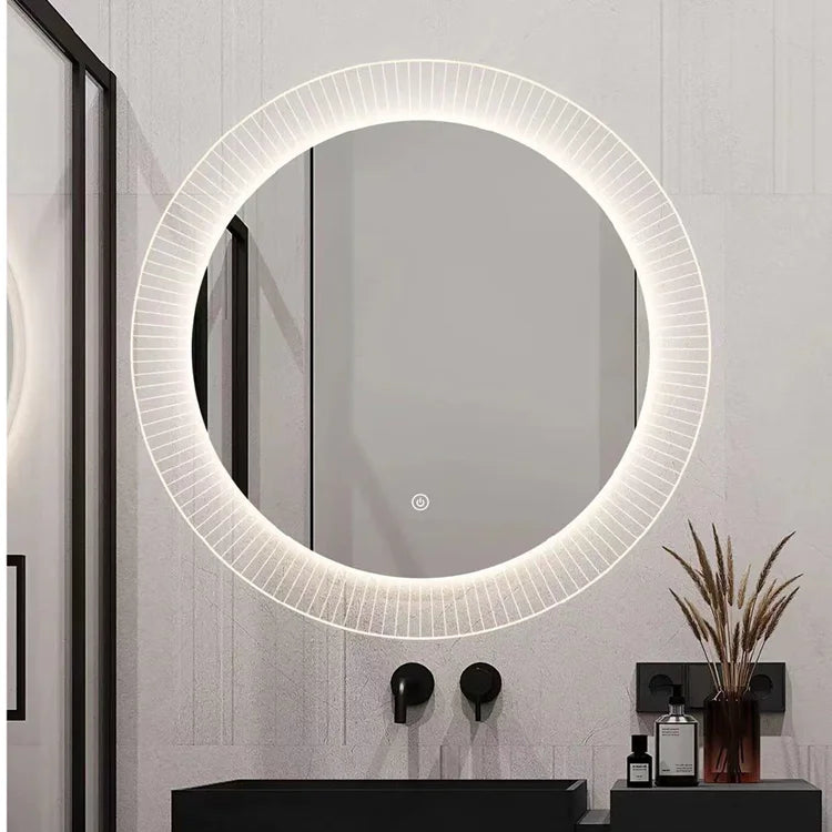 Wall Hung Frameless Touch Screen Led Bath Smart Mirror for Bathroom