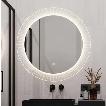 Wall Hung Frameless Touch Screen Led Bath Smart Mirror for Bathroom