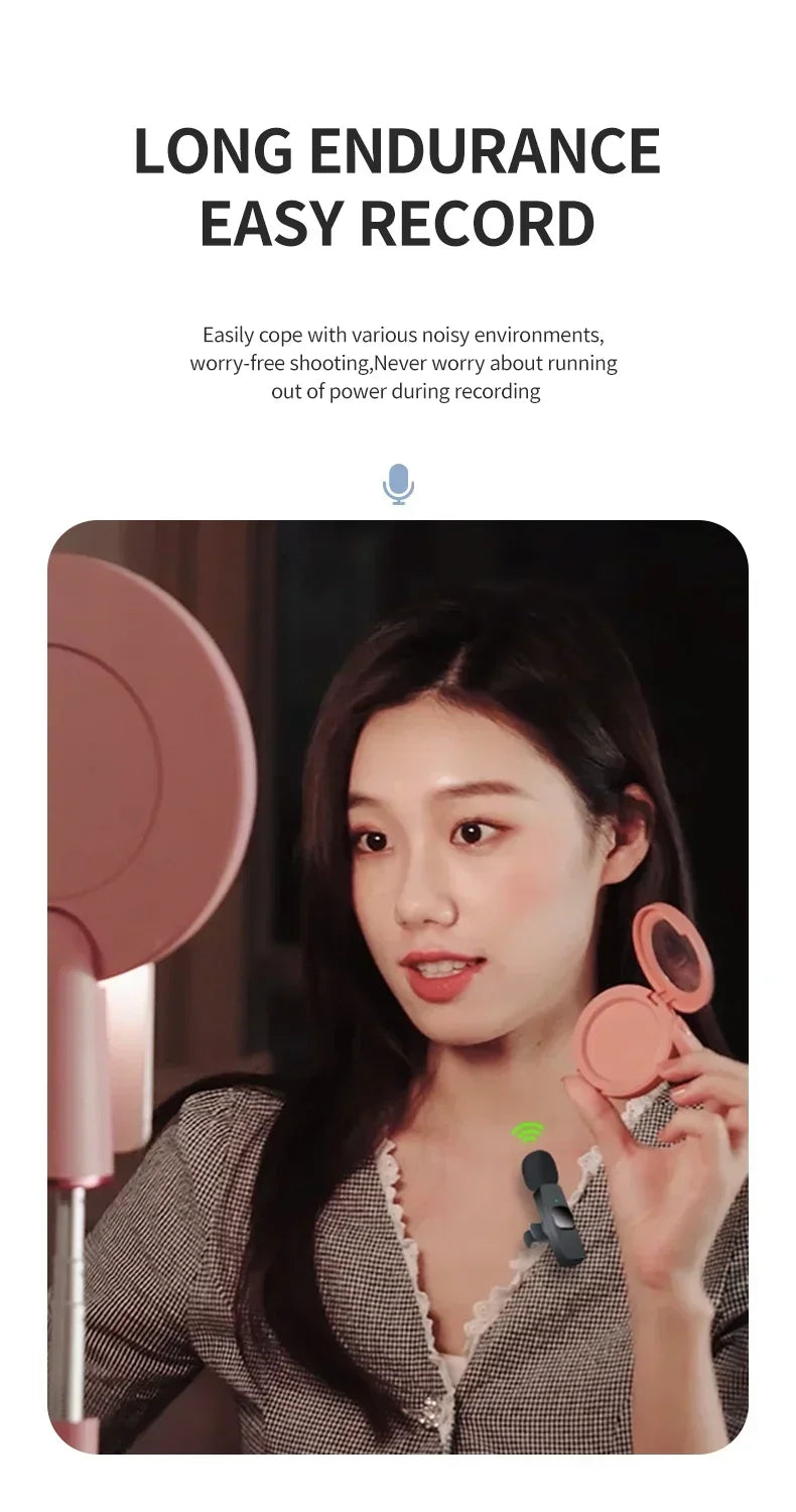 2026 NEW Lenovo Mini Portable Wireless Audio Video Recording Lavalier Microphone for Live Broadcast Gaming Audio Video Recording