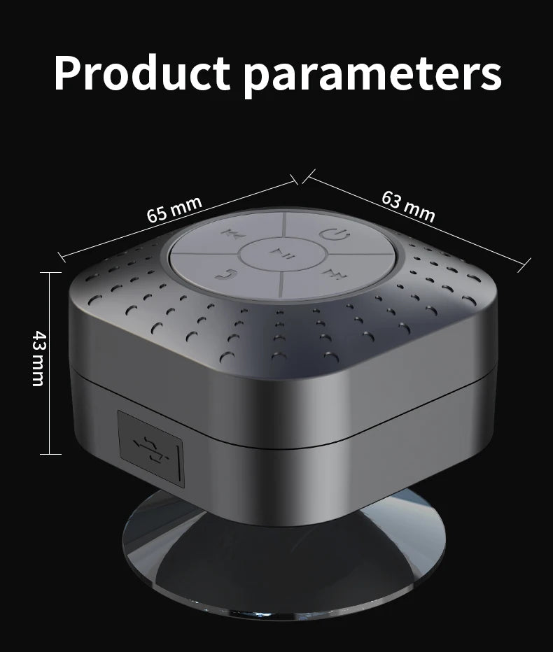 Portable Bluetooth Speaker Mini Audio Suction Cup Phone Stand Surround Sound Subwoofer Smart Home Electronic Devices