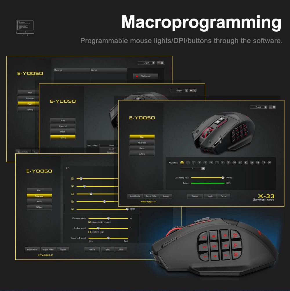 wireless RGB gaming mouse