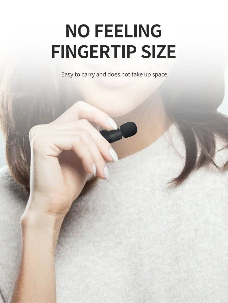 2026 NEW Lenovo Mini Portable Wireless Audio Video Recording Lavalier Microphone for Live Broadcast Gaming Audio Video Recording