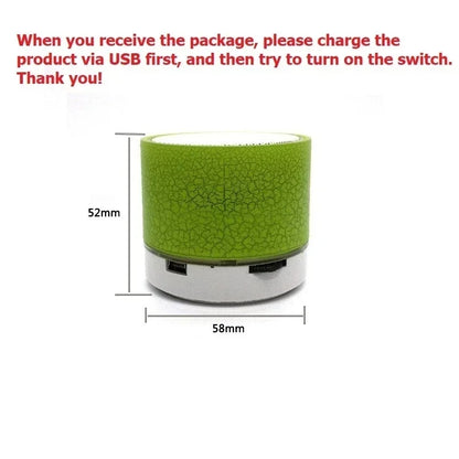 Mini Wireless Bluetooth Speaker with LED Light