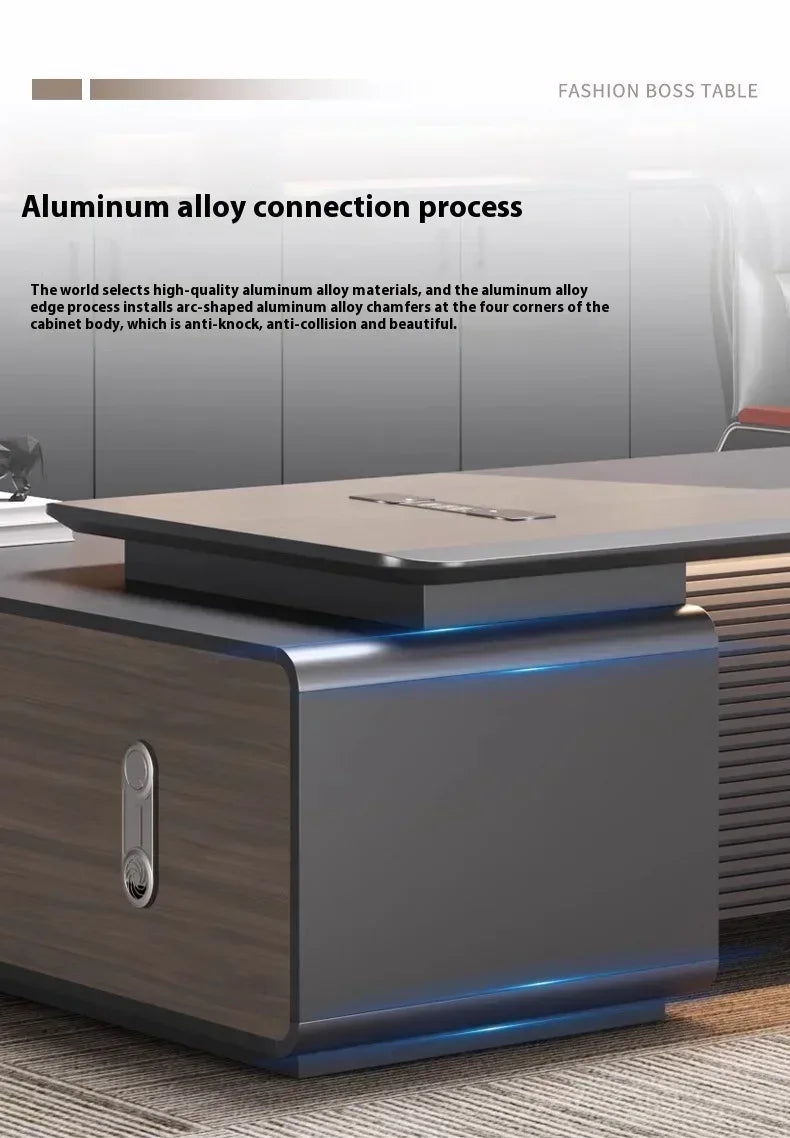 Executive Pro Standing Desk Smart Charging Organizer Ergonomic Motion Control Office Solution Secretária Executiva Furniture