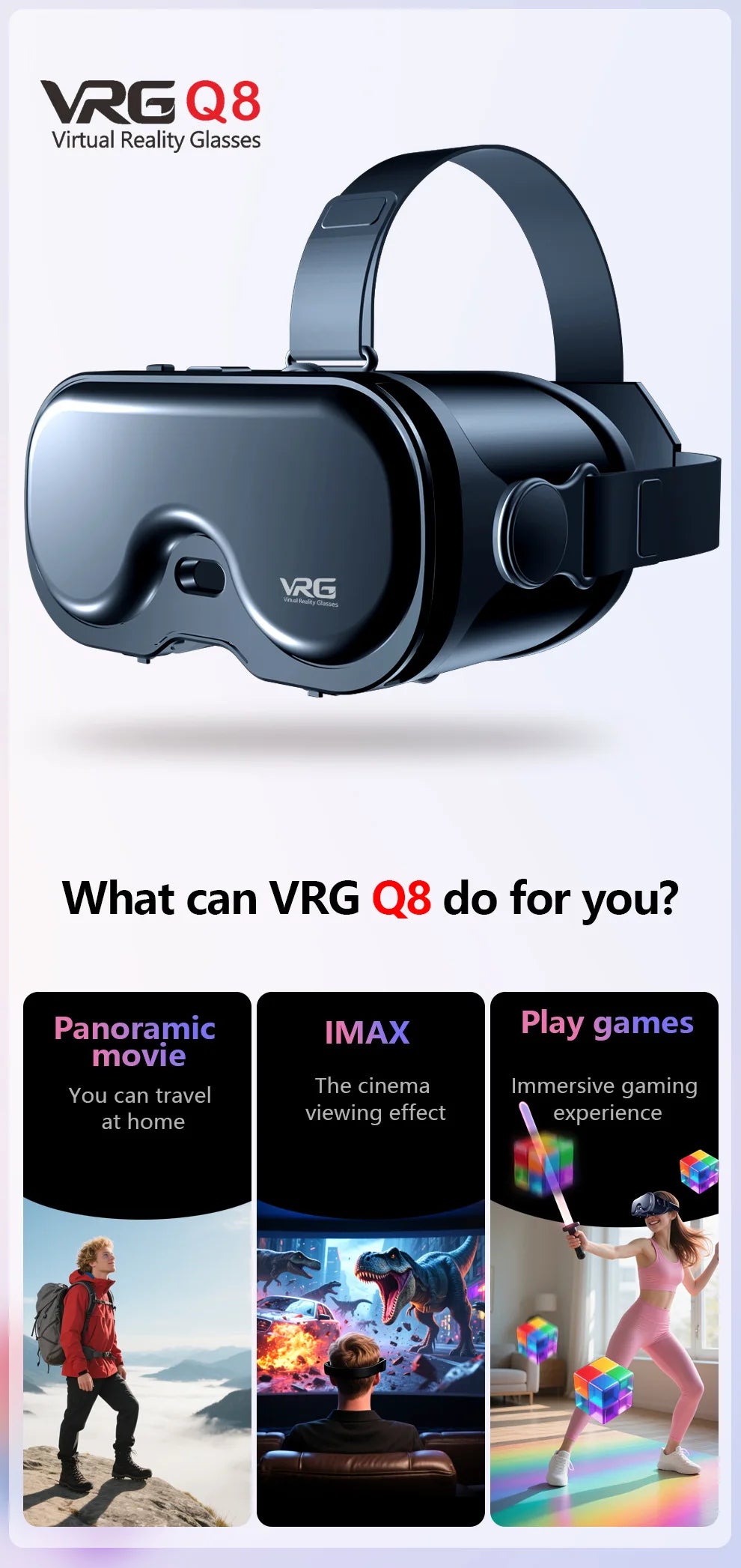 3D VR Headset for iPhone and Android