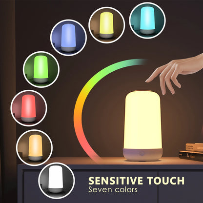 smart touch RGB bedside lamp