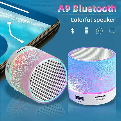 Mini Wireless Bluetooth Speaker with LED Light