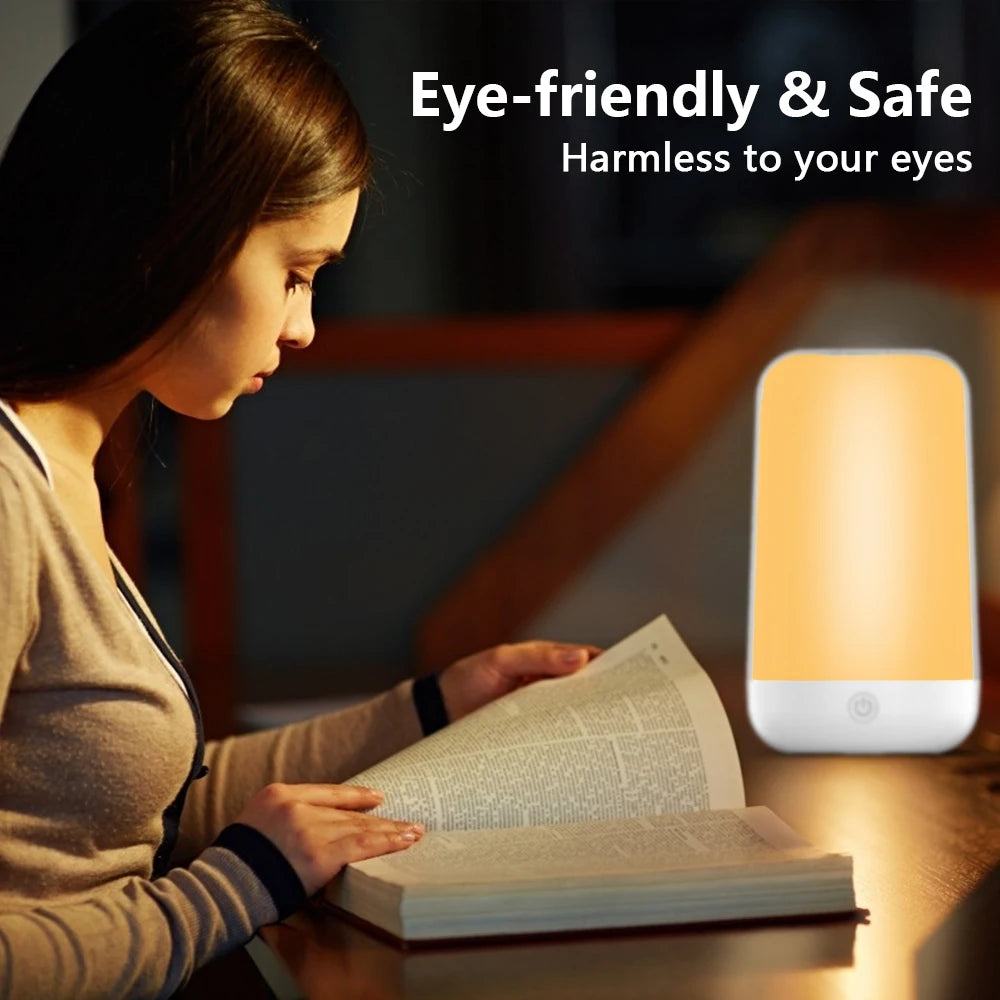 smart touch RGB bedside lamp