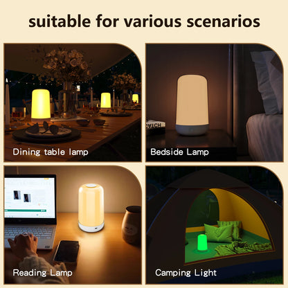 smart touch RGB bedside lamp